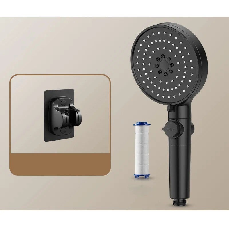 Y&D Filtered Shower Head with Pressure Booster Pump - High Pressure Water Saving Showerhead Filters for Hard Water - Chrome Finish - Image 2